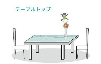 テーブルトップ用ガラス