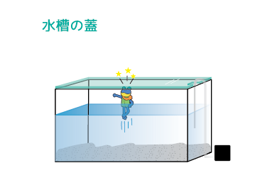 水槽のフタ用ガラス